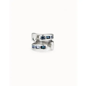 Nightbird Wrap " Blue Faceted Crystal Ring Unode50 Jewelry And Accessories