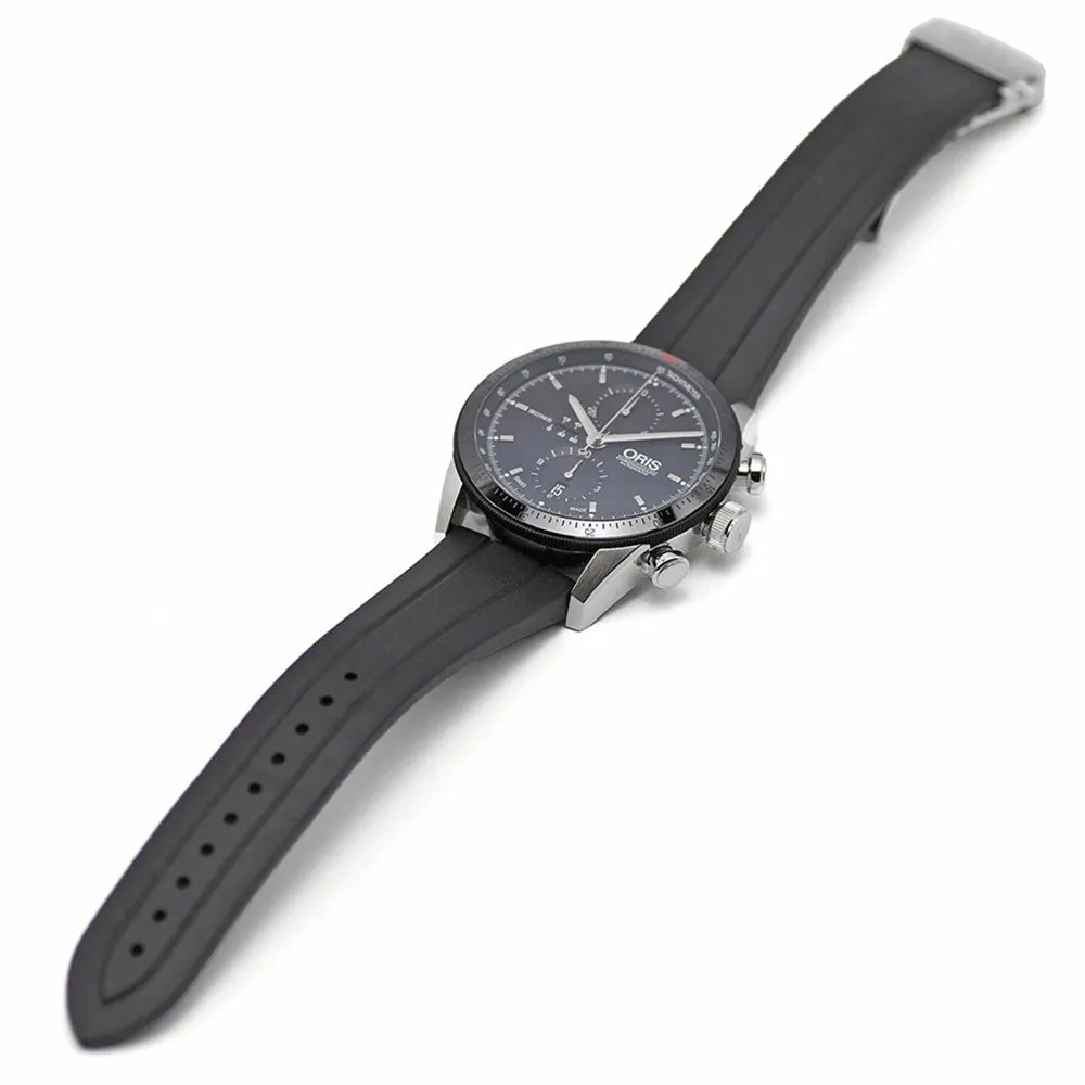 Oris Artix GT Automatic Chronograph Stainless Steel Black Dial Black Rubber Strap Date Mens Watch 582 7658 4034-07 8 23 82 Oris Watches