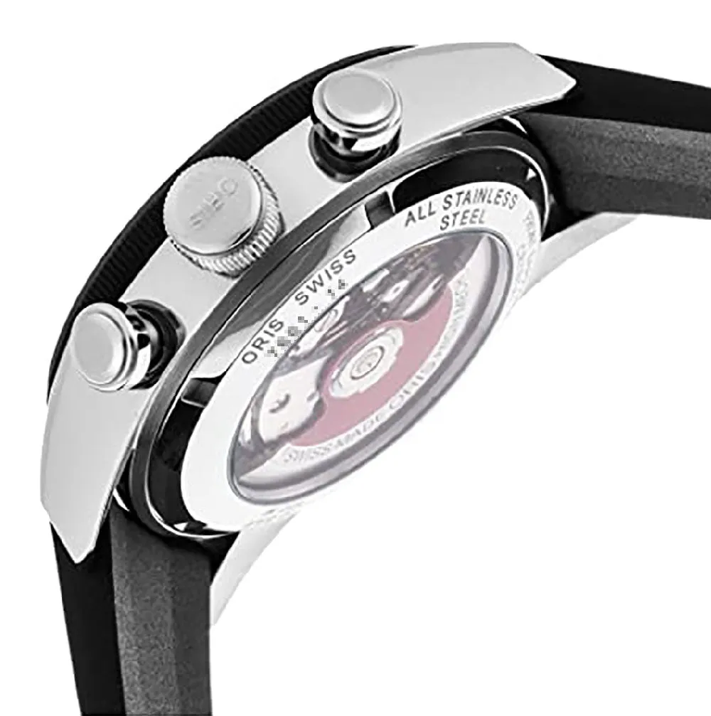 Oris Artix GT Automatic Chronograph Stainless Steel Black Dial Black Rubber Strap Date Mens Watch 582 7658 4034-07 8 23 82 Oris Watches