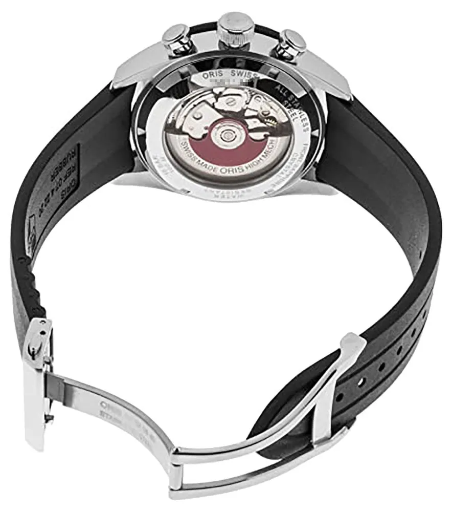 Oris Artix GT Automatic Chronograph Stainless Steel Black Dial Black Rubber Strap Date Mens Watch 582 7658 4034-07 8 23 82 Oris Watches