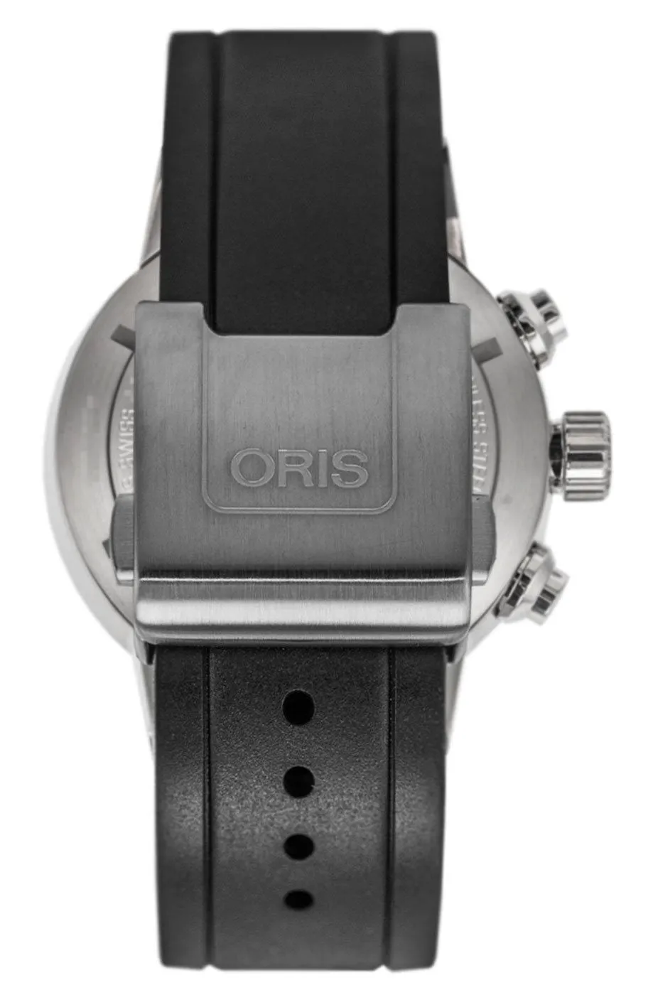 Oris Williams Martini Racing Limited Edition Chronograph Automatic Stainless Steel Black Rubber Strap Black Dial Date Mens Watch 774 7717 4184-Set RS Oris Watches