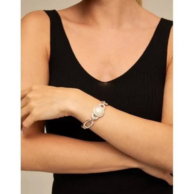 Ovni White Metal Pearl Shell Bracelet Unode50 Jewelry And Accessories