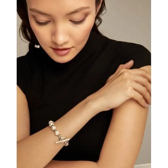 Pearl And Match Large Bracelet PUL2364BPLMTL0L Unode50 Jewelry And Accessories