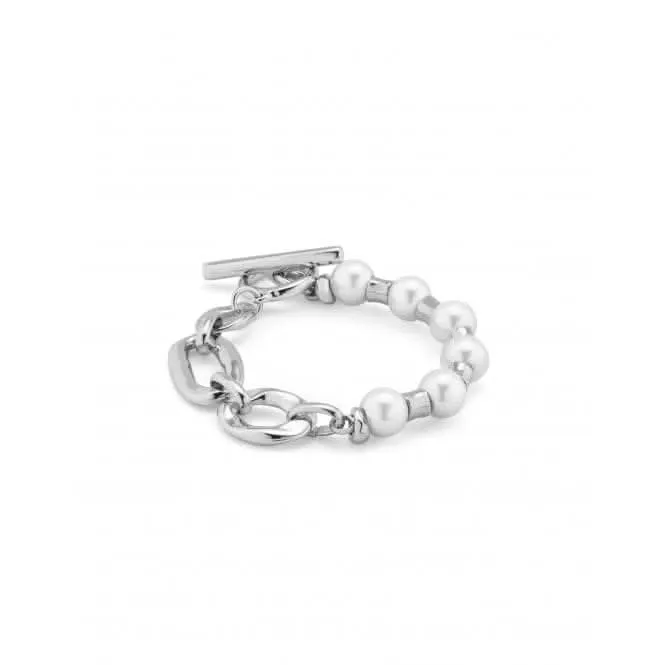 Pearl And Match Large Bracelet PUL2364BPLMTL0L Unode50 Jewelry And Accessories