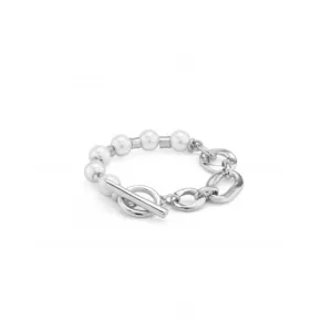 Pearl And Match Large Bracelet PUL2364BPLMTL0L Unode50 Jewelry And Accessories