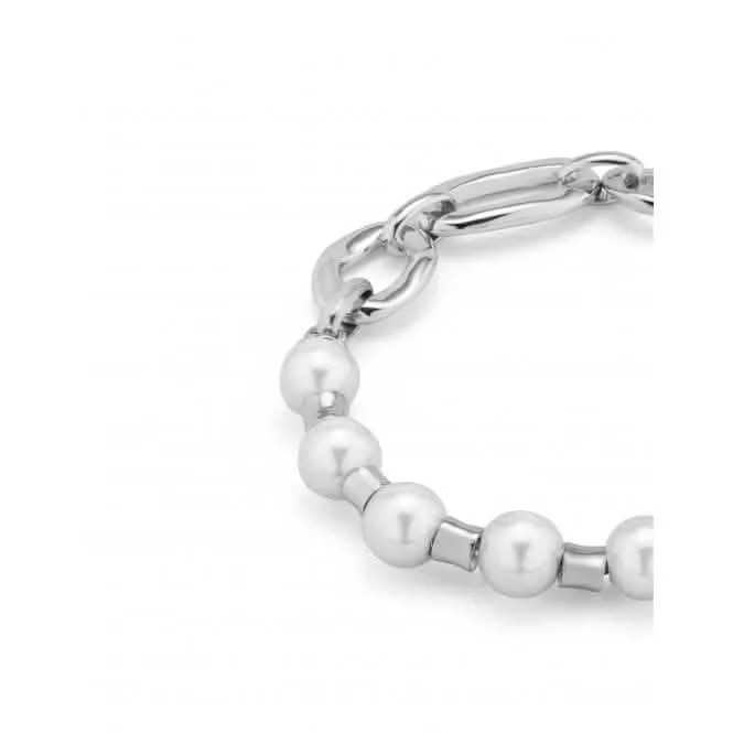 Pearl And Match Large Bracelet PUL2364BPLMTL0L Unode50 Jewelry And Accessories