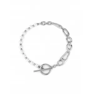 Pearl And Match Necklace COL1841BPLMTL0U Unode50 Jewelry And Accessories