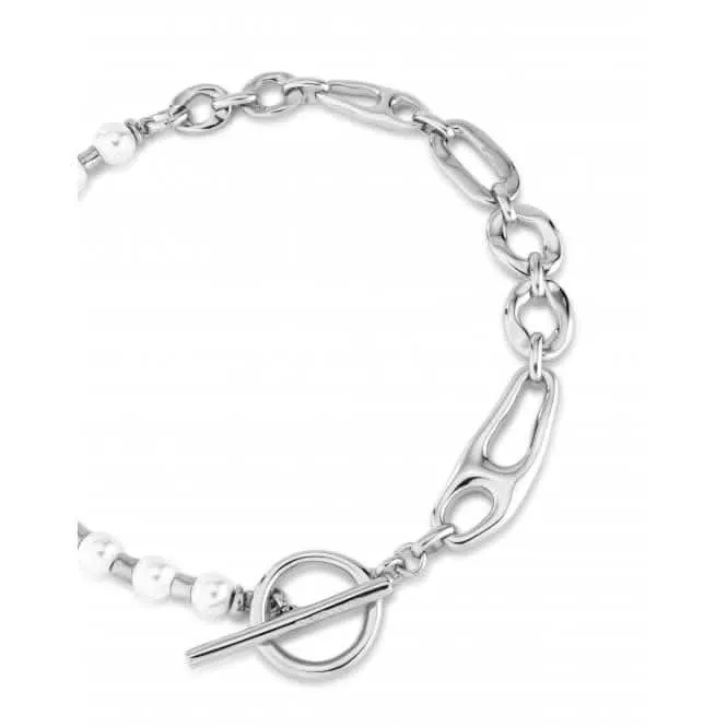 Pearl And Match Necklace COL1841BPLMTL0U Unode50 Jewelry And Accessories