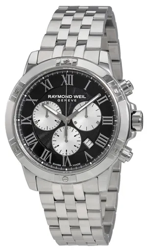 Raymond Weil Tango Stainless Steel Black Chronograph Dial Quartz Men's Watch 8560-ST-00206 Raymond Weil Watches