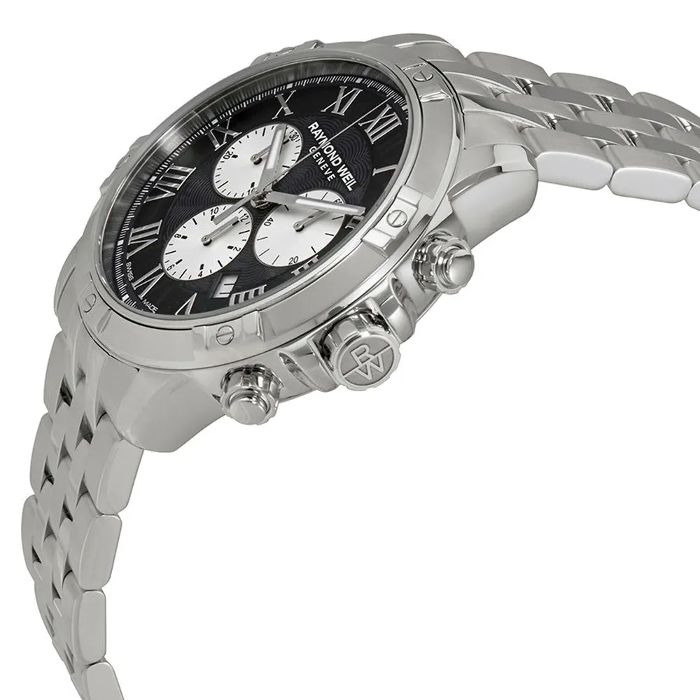 Raymond Weil Tango Stainless Steel Black Chronograph Dial Quartz Men's Watch 8560-ST-00206 Raymond Weil Watches