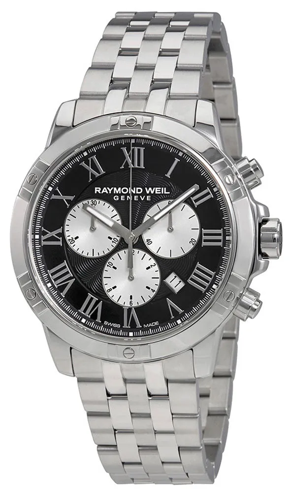 Raymond Weil Tango Stainless Steel Black Chronograph Dial Quartz Men's Watch 8560-ST-00206 Raymond Weil Watches