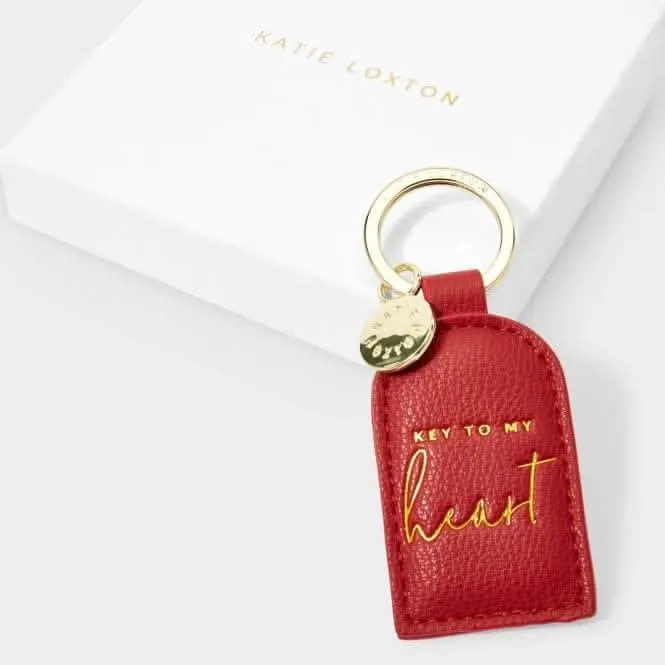Red Beautifully Boxed Keyring Key To My Heart KLB2359 Katie Loxton Jewelry And Accessories
