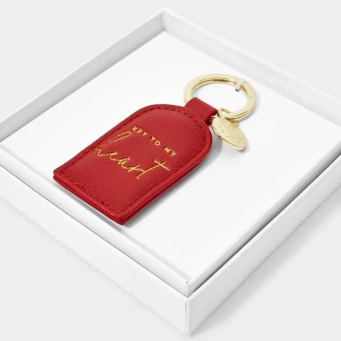 Red Beautifully Boxed Keyring Key To My Heart KLB2359 Katie Loxton Jewelry And Accessories