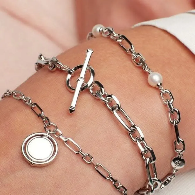 Revival Astoria Figaro 7.5" Chain T-Bar Bracelet 70437RP Kit Heath Jewelry And Accessories