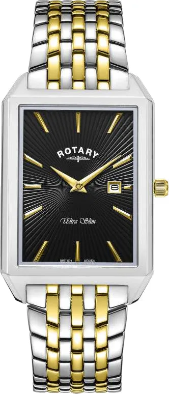 Rotary Watches Rotary Ultra Slim Rectangular Mens Watch