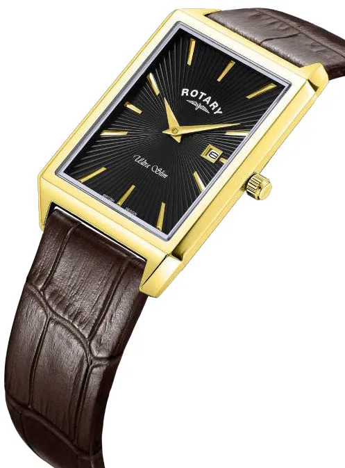 Rotary Watches Rotary Ultra Slim Rectangular Mens Watch