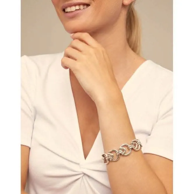 Roundabout Silver Metal Bracelet Unode50 Jewelry And Accessories