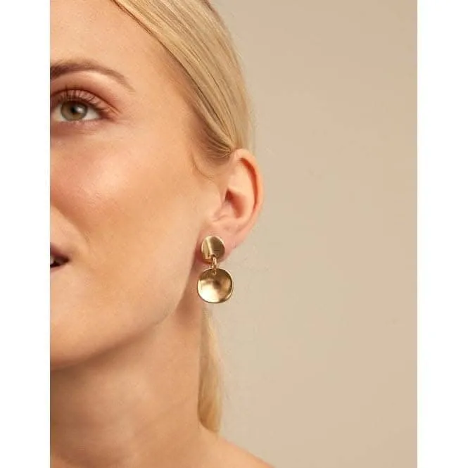 Scales Golden Metal Earrings PEN0055ORO0000U Unode50 Jewelry And Accessories