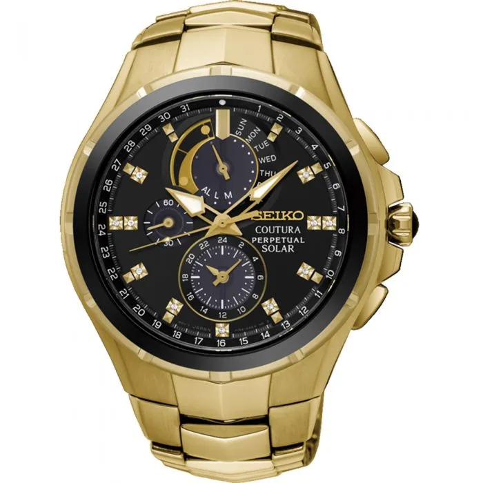 Seiko Mens Watches Seiko SSC572P Coutura Solar Perpetual
