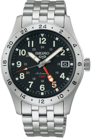 Seiko Watches Seiko 5 Sports Field Deploy Mechanical GMT Watch