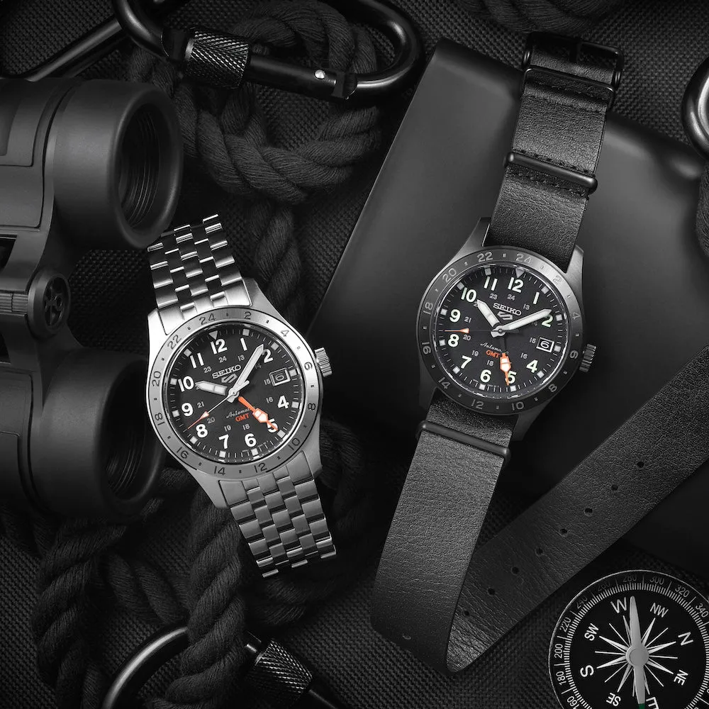 Seiko Watches Seiko 5 Sports Field Deploy Mechanical GMT Watch