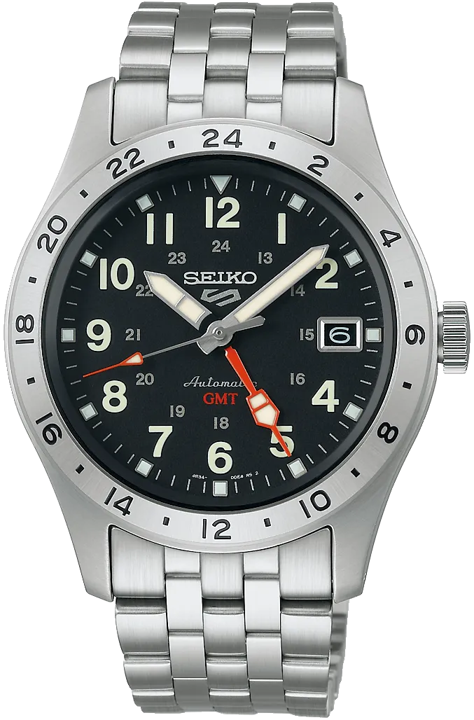 Seiko Watches Seiko 5 Sports Field Deploy Mechanical GMT Watch