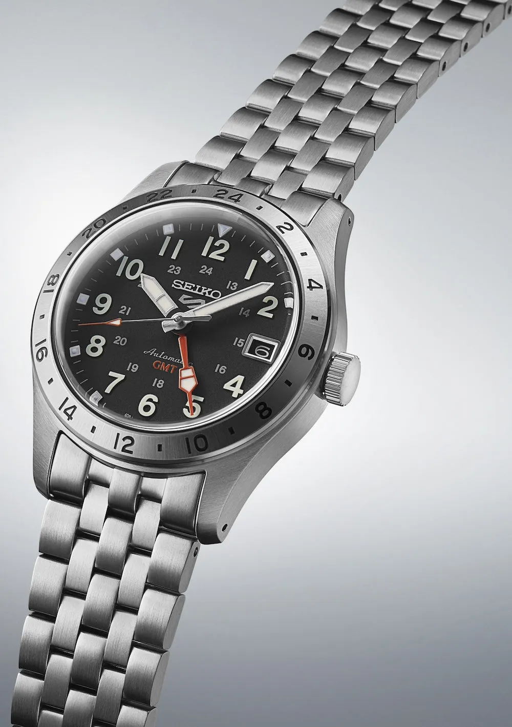 Seiko Watches Seiko 5 Sports Field Deploy Mechanical GMT Watch