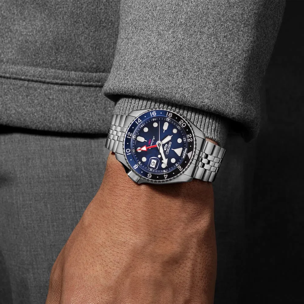 Seiko Watches Seiko 5 Sports GMT SKX Blueberry Re-Interpretation Watch