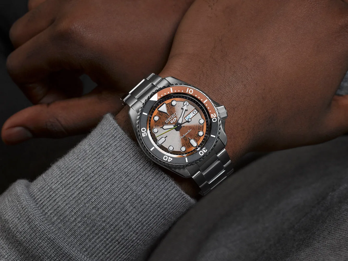 Seiko Watches Seiko 5 Sports Skeleton Dial Watch