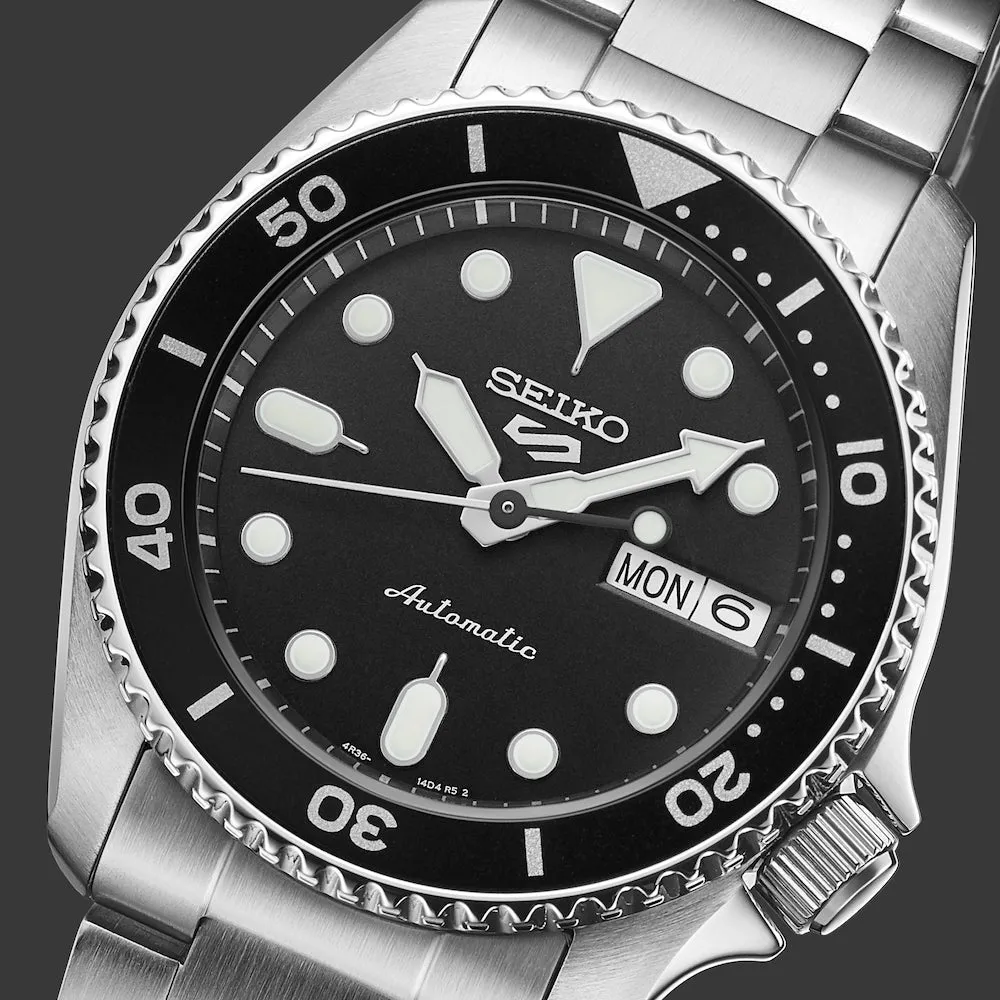 Seiko Watches Seiko 5 Sports SKX Midi Black Mens Watch
