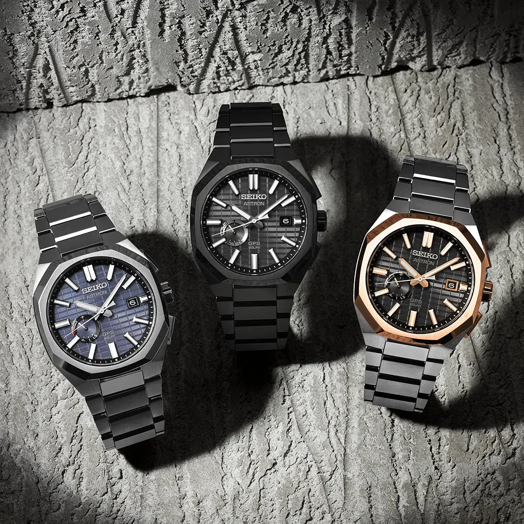 Seiko Watches Seiko Astron GPS Solar Jet Black Crystal Box Watch