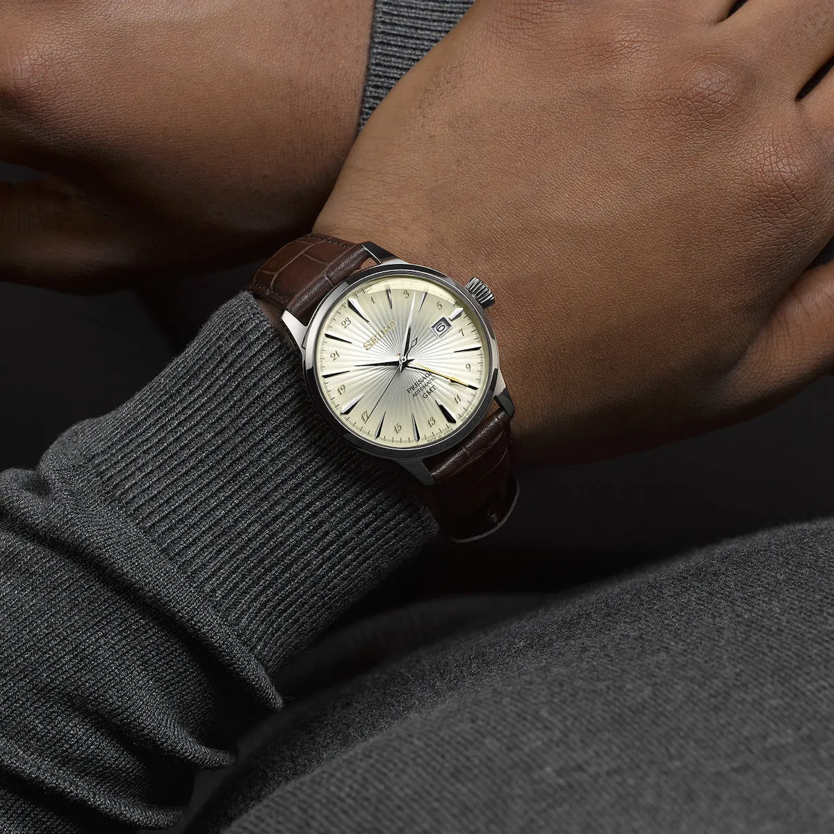 Seiko Watches Seiko Presage Cocktail Time Acacia GMT Watch