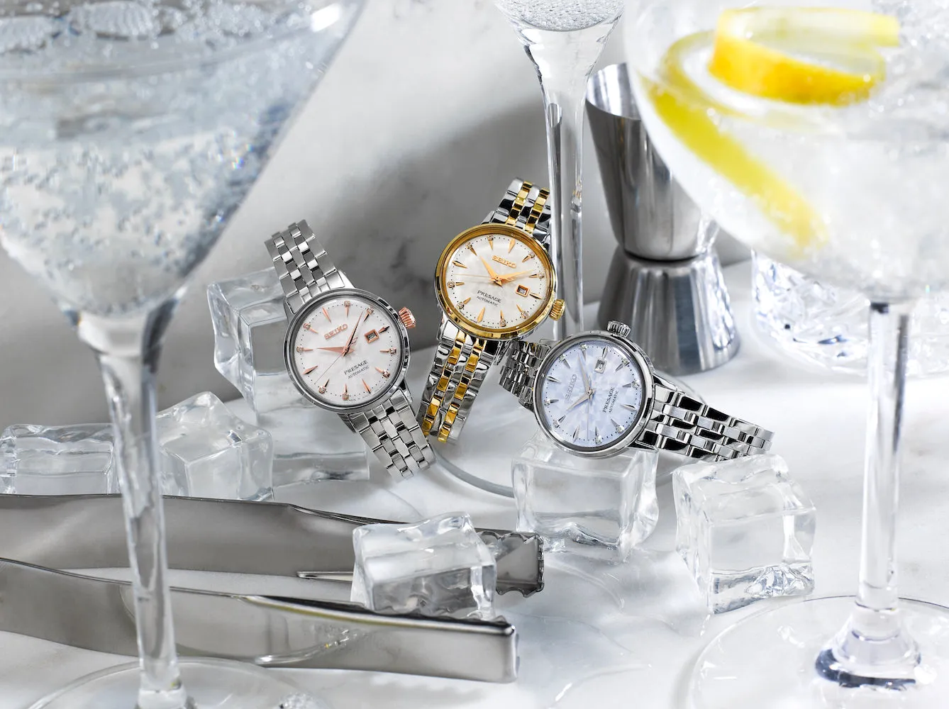 Seiko Watches Seiko Presage Cocktail Time Clover Club Diamond Twist Watch
