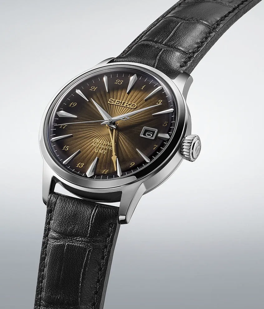 Seiko Watches Seiko Presage Cocktail Time Rusty Nail GMT Watch