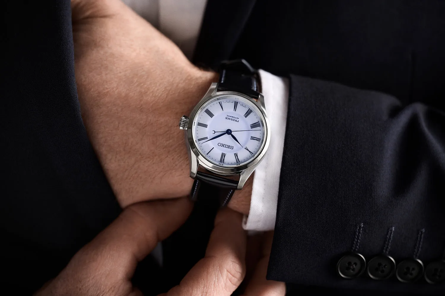 Seiko Watches Seiko Presage Rurizome Arita Porcelain Dial Watch