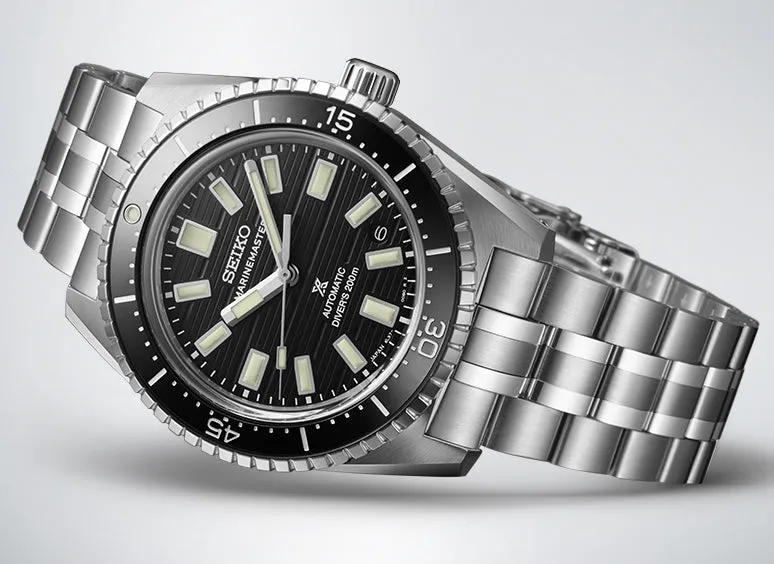 Seiko Watches Seiko Prospex Black Dark Water Marinemaster 1965 Reinterpretation Diver Watch