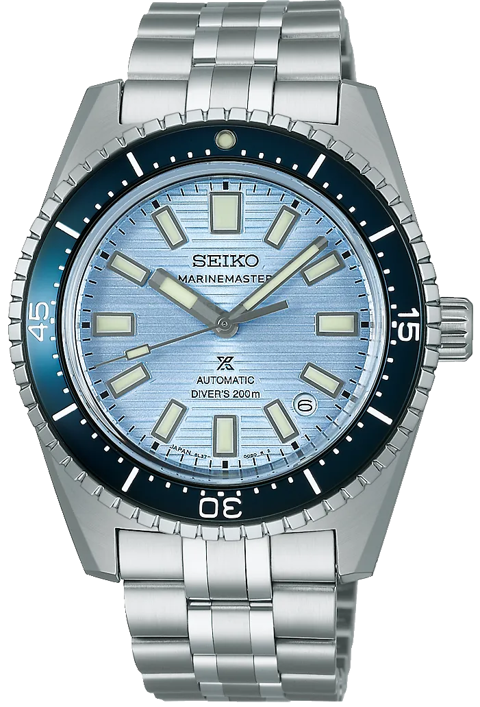 Seiko Watches Seiko Prospex Clearwater Blue Marinemaster 1965 Reinterpretation Diver Watch