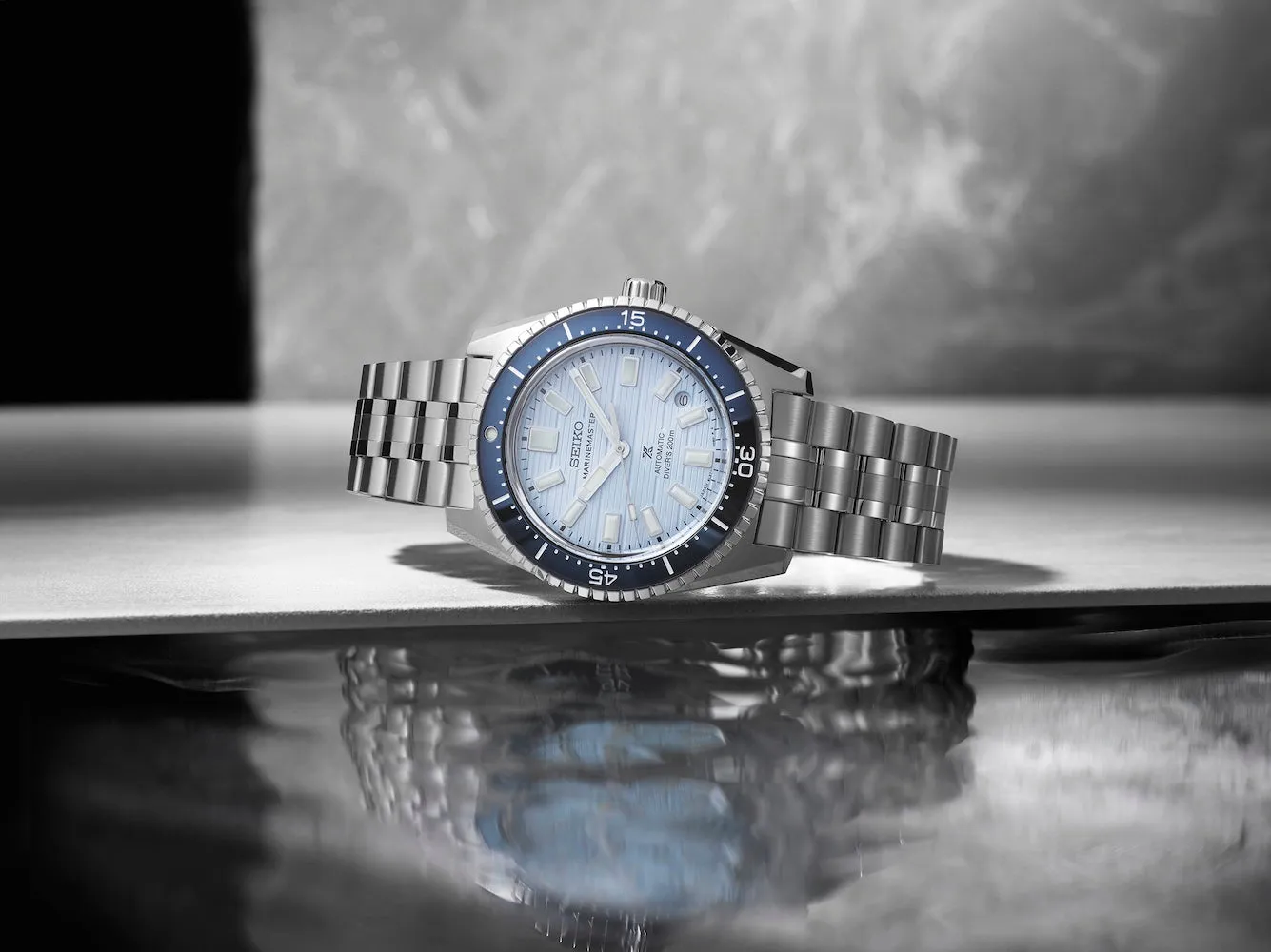 Seiko Watches Seiko Prospex Clearwater Blue Marinemaster 1965 Reinterpretation Diver Watch