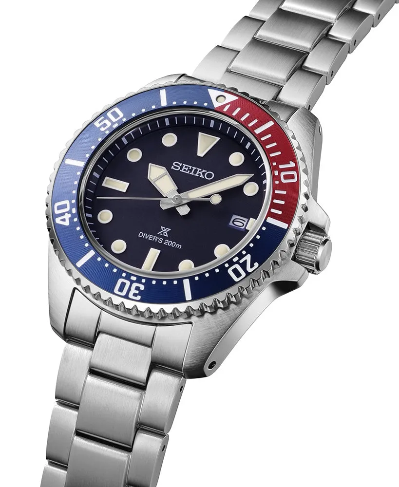 Seiko Watches Seiko Prospex Solar Divers Blue Red Blue Watch