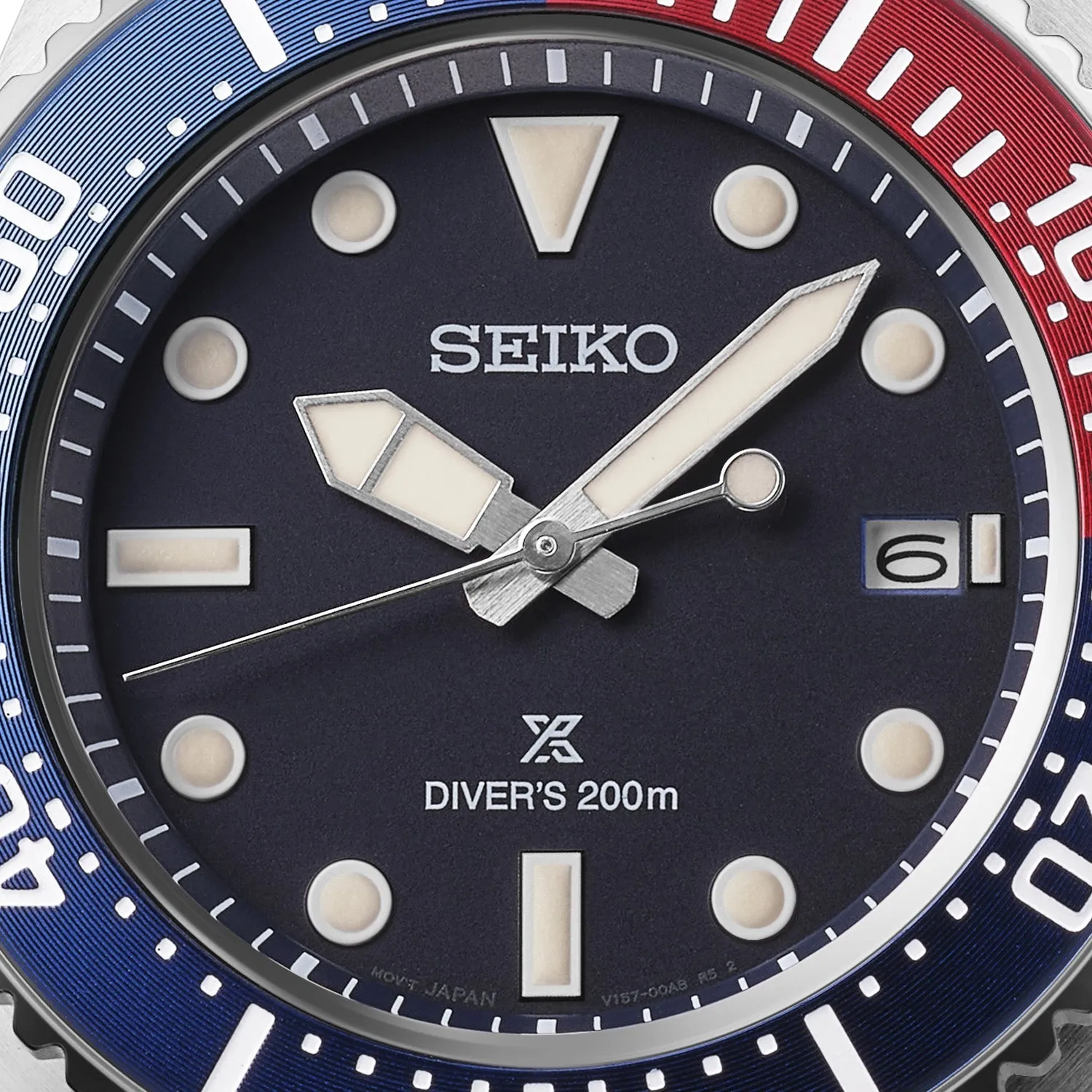 Seiko Watches Seiko Prospex Solar Divers Blue Red Blue Watch