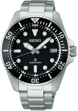 Seiko Watches Seiko Prospex Solar Divers Pure Black Watch