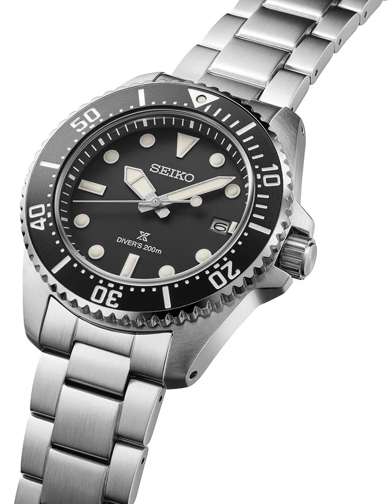 Seiko Watches Seiko Prospex Solar Divers Pure Black Watch