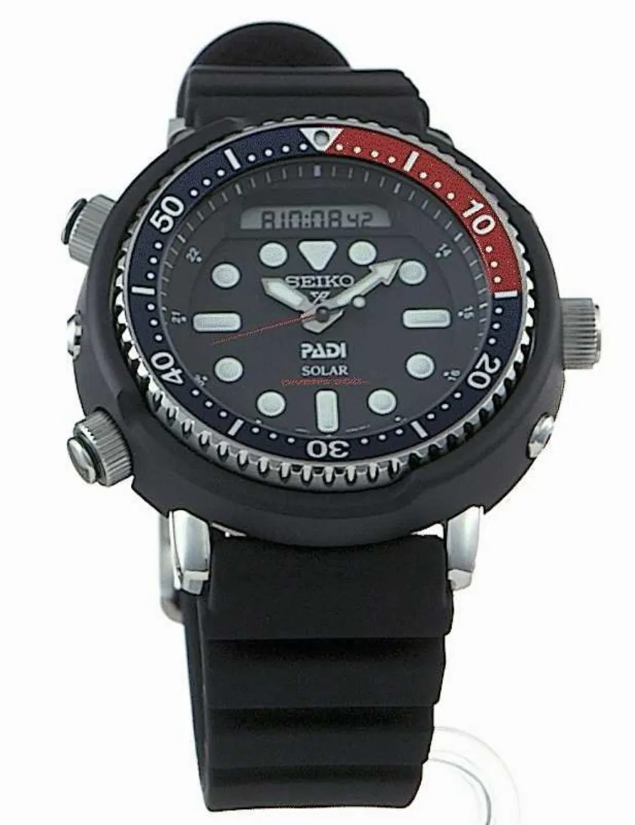 Seiko Watches Seiko Prospex Tuna PADI Arnie Divers Solar Hybrid Pepsi Watch
