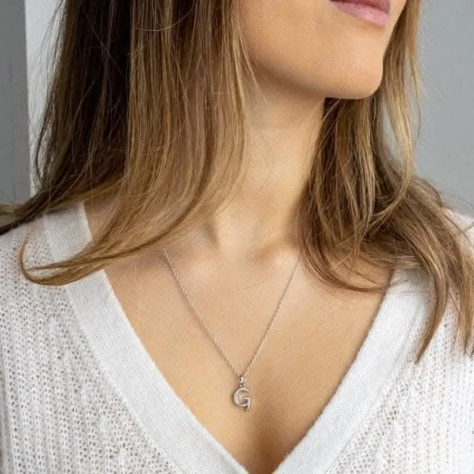 Signature Skript Capital G 18" Necklace 9198RPG Kit Heath Jewelry And Accessories
