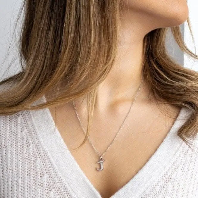 Signature Skript Capital J 18" Necklace 9198RPJ Kit Heath Jewelry And Accessories