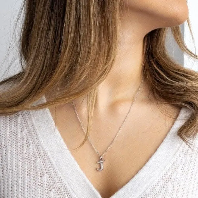 Signature Skript Capital J 18" Necklace 9198RPJ Kit Heath Jewelry And Accessories