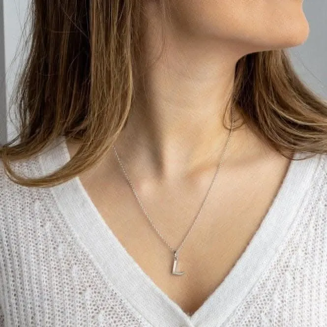 Signature Skript Capital L 18" Necklace 9198RPL Kit Heath Jewelry And Accessories