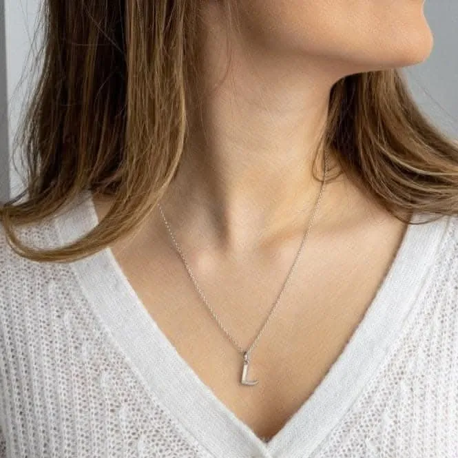 Signature Skript Capital L 18" Necklace 9198RPL Kit Heath Jewelry And Accessories