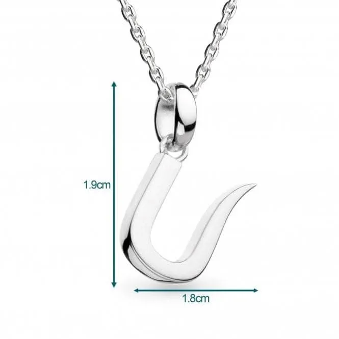 Signature Skript Capital U 18" Necklace 9198RPU Kit Heath Jewelry And Accessories