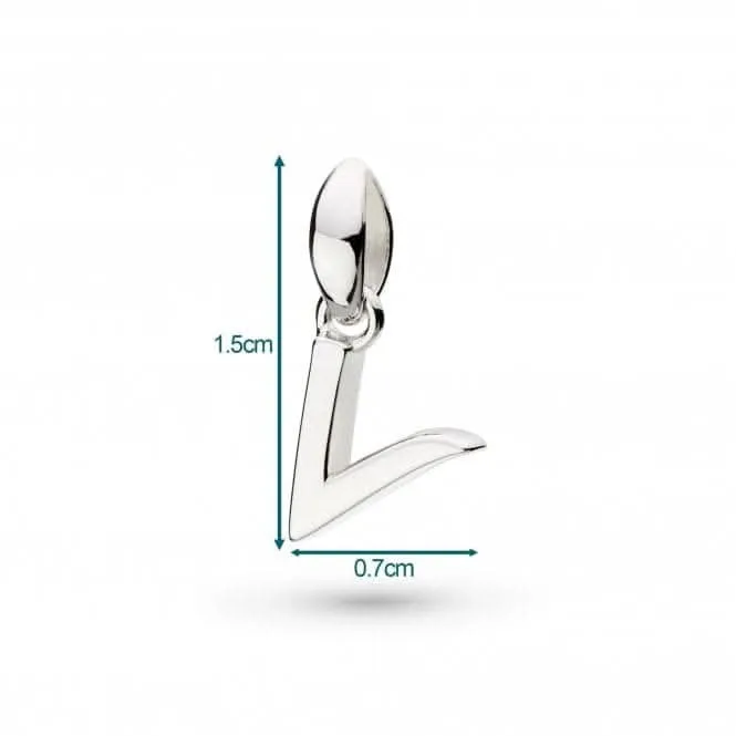 Signature Skript Lowercase v Charm Pendant 9197RPV Kit Heath Jewelry And Accessories